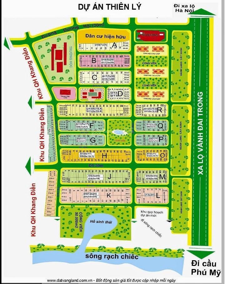Bán đất nền dự án an thiên lý  diện tích 119m2