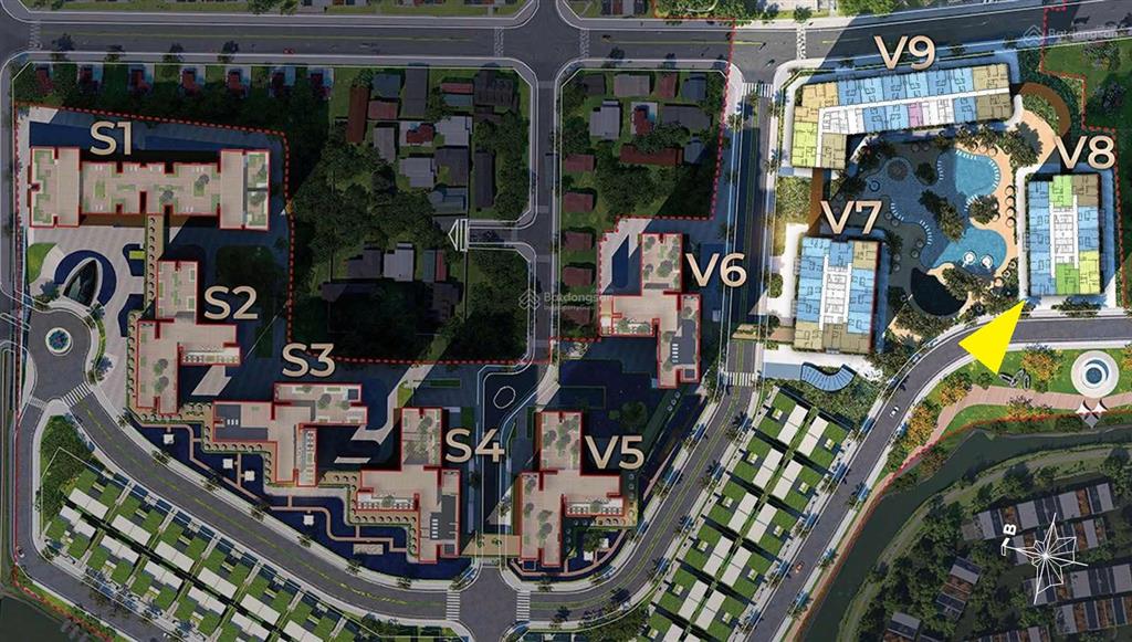 Căn góc 2pn diện tích lớn  tháp v8 sunshine sky city q7  view thoáng  giá tốt