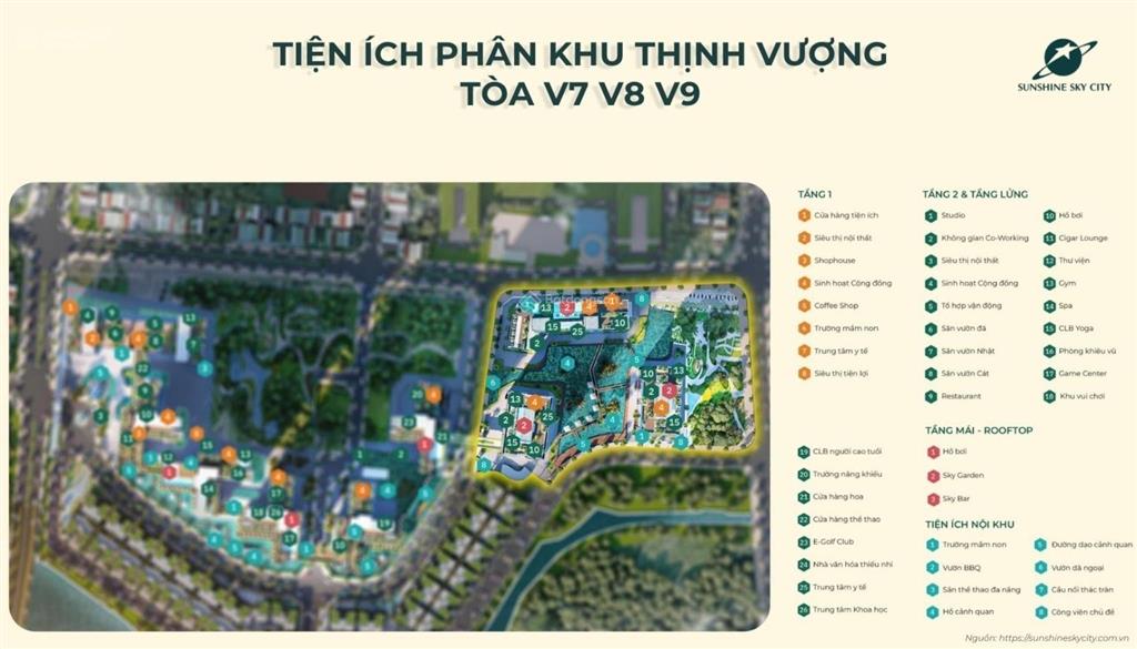 Bán căn 2pn 70m2 hướng đông nam mát mẻ tầng trung v8 sunshine sky city q7  giá đợt 1 5.6 tỷ