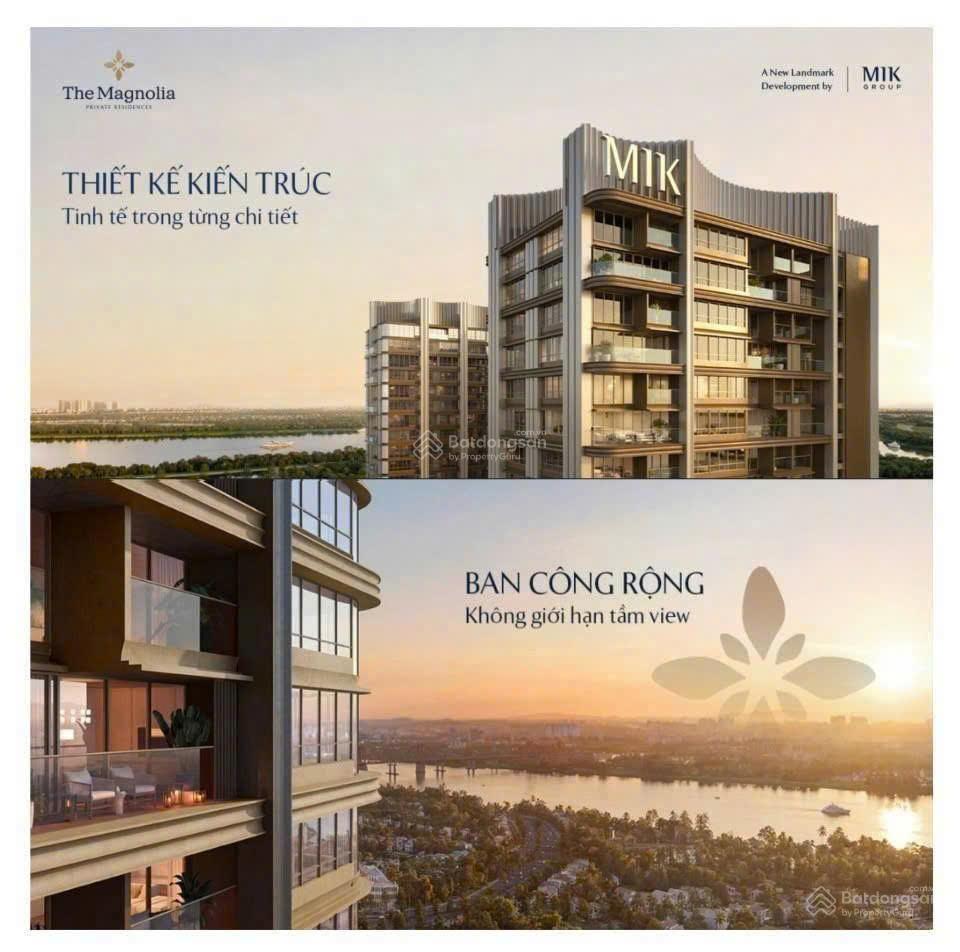 Bán căn hộ hạng sang 2pn view sông tại the magnolia  private residences long biên giá ưu đãi đợt 1