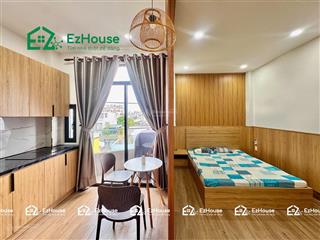 Ccmn cao cấp studio | 1pn 1 wc | ban công 40m | full nội thất | gần iuh, vlu  gần cv gia định