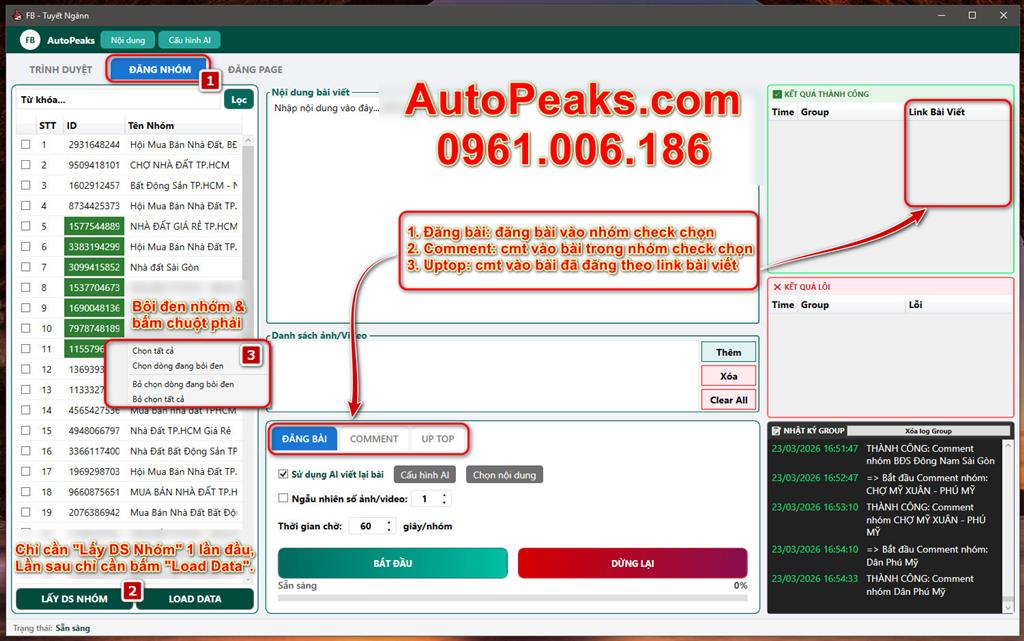 FB AutoPeaks & Zalo AutoPeaks: Giải Pháp Tự Động Hóa Marketing Đơn Giản & Hiệu Quả Nhất