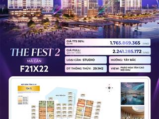 Ban căn studio view pháo hoa tầm caokhu tiện ích trung tâm tại đảo 2 dự án charmora city nha trang