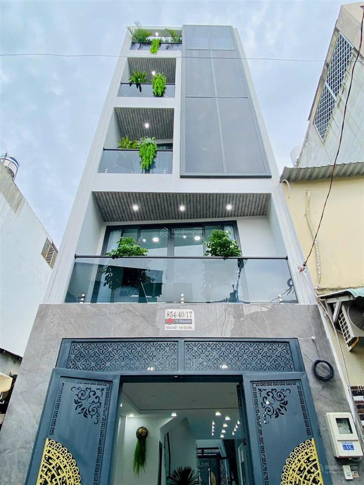 Góc 2mt thống nhất. nhà 5 lầu dt 4x16m. nhà mới full nội thất, có thang máy. giá 8,9 tỷ tl