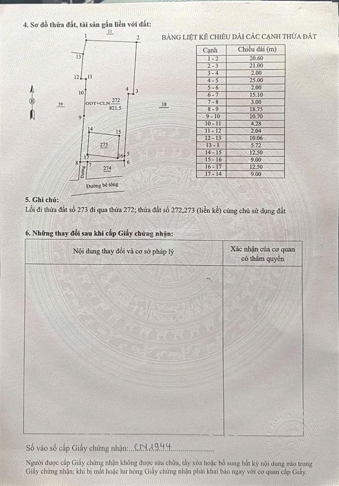 Chính chủ bán đất 950m2 lê đại hành chí linh, mt 18m hướng tây nam (lê đại hành  hải phòng nay)