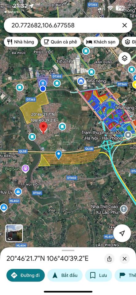 Đấu giá lạng côn đông phương kiến thuỵ gần ga tàu vin homes. 113,3m2 ngang5,5m đường 9m giá 3ty080