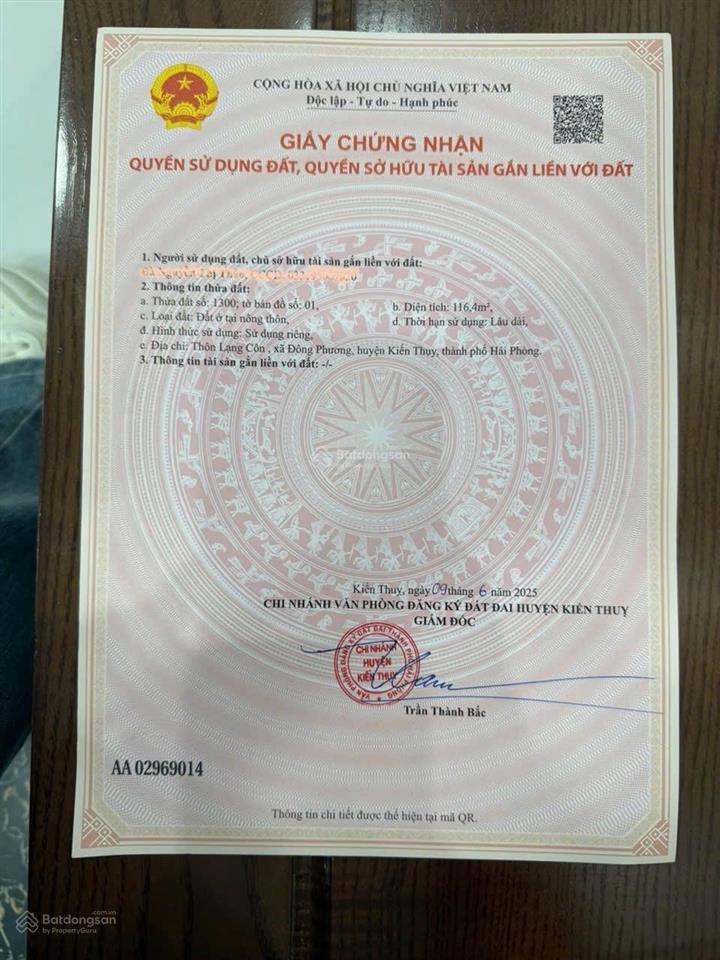 116,4m2 ngang 7,5m lô góc đường thôn 9m đông phương kiến thụy gần ga tàu, vinhomes. giá 3tỷ450tr