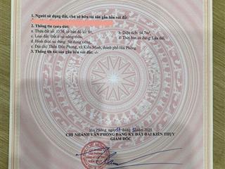 Loanh quanh 1tỷ5 sở hữu 95m2 đất đại đồng kiến thuỵ ôtô đỗ cửa, gần ga tàu, vinhomes.  0989 335 ***