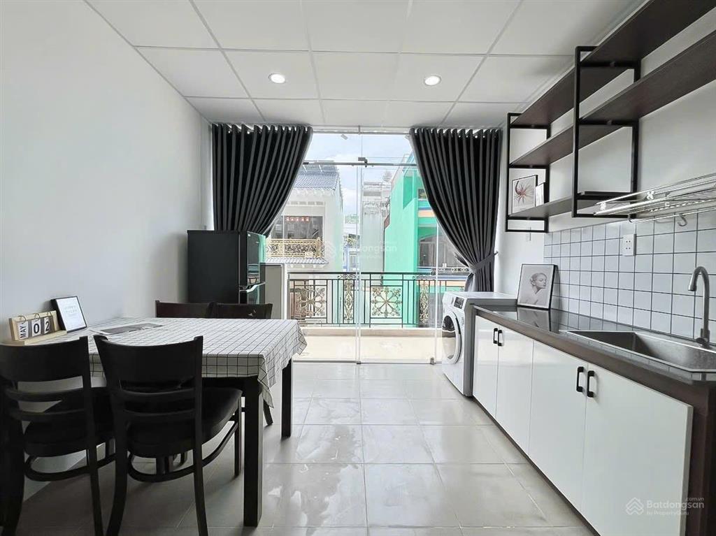 Căn hộ 1pn full nội thất có ban công, máy giặt riêng ngay vòng xoay lăng cha cả  tân bình