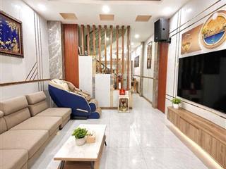 Bán nhà 1 trệt 3 lầu sân thượng  nở hậu tài lộc 4,6x14  ngay hương lộ 2  hẻm 5m  giá nhỉnh 6 tỷ