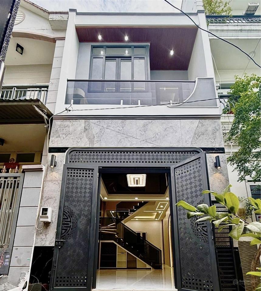 Nhà mới ngay kinh dương vương  gần nhà thi đấu quận bình tân  4x10m 2 tầng  giá 4, x tỷ  hẻm 4m