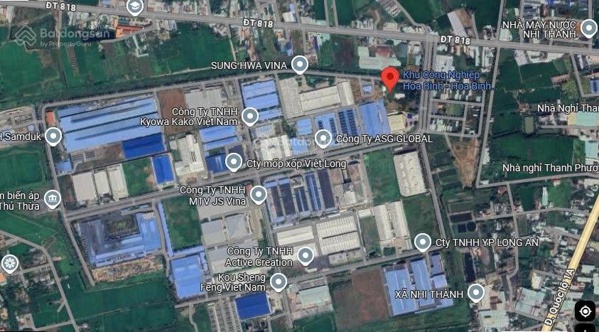 Chính chủ gửi bán 5.000m² đất công nghiệp kcn hòa bình xã thủ thừa, tây ninh giá 28,96 tỷ