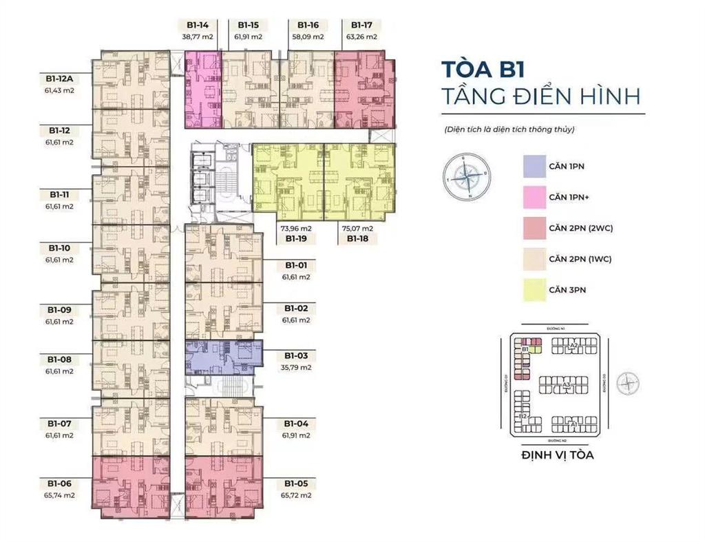 Căn hộ 2pn gần biển bình sơn hacom ocean city 01 giá ưu đãi