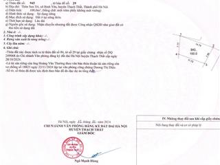 Bán đất tại thôn sen trì, 3,15 tỷ, 100m2, pháp lý đầy đủ, hướng đông nam