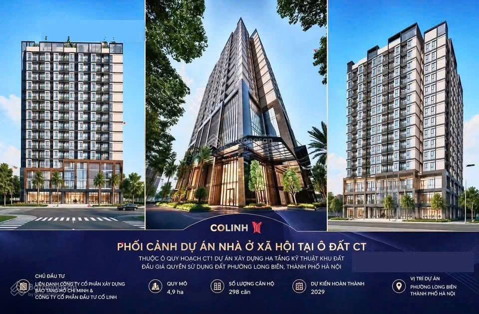 Căn 2 ngủ 60m2 dự án cổ linh long biên đã khởi công xây dựng. htro hso