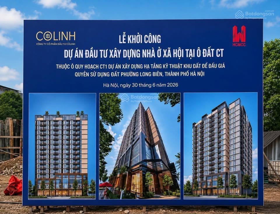 Căn 2 ngủ 60m2 dự án cổ linh long biên đã khởi công xây dựng. htro hso