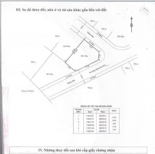 50 tỷ chỉ trong tháng này. lô góc 2mt đường giang văn minh. 14x20 cn 260m2