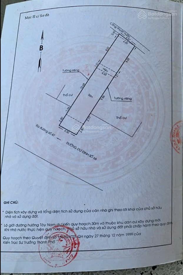Duy nhất !! 1 lô đất đường số 47, thảo điền, q2. giá 30 tỷ. dt 195,1m2 (quá rẻ)