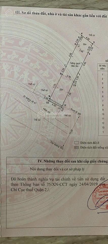 Duy nhất !! 1 lô đất đường số 47, thảo điền, q2. giá 30 tỷ. dt 195,1m2 (quá rẻ)