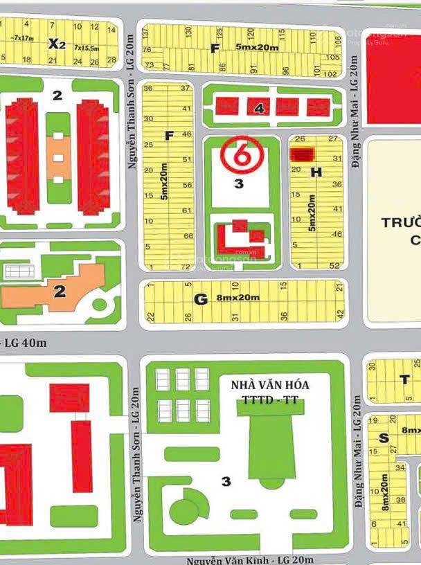 Duy nhất !! 1 lô đất xây cao dự án huy hoàng, 23 tỷ. dt  5 x 20 cn 100m2