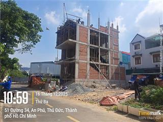 157tr/m2 duy nhất 1 lô đường 34, an phú. dt 8 x 16 cn 130m2 ( 20,5 tỷ )