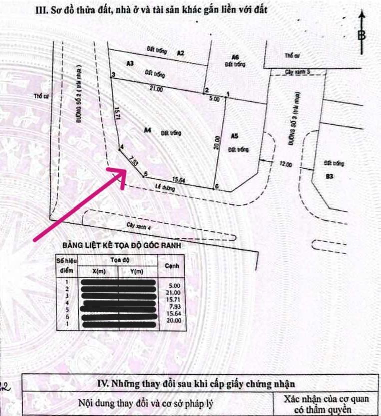 Lô góc 2mt ngay nguyễn duy trinh, q2. dt  20 x 25 cn 456m2 ( 76tr/m2 )