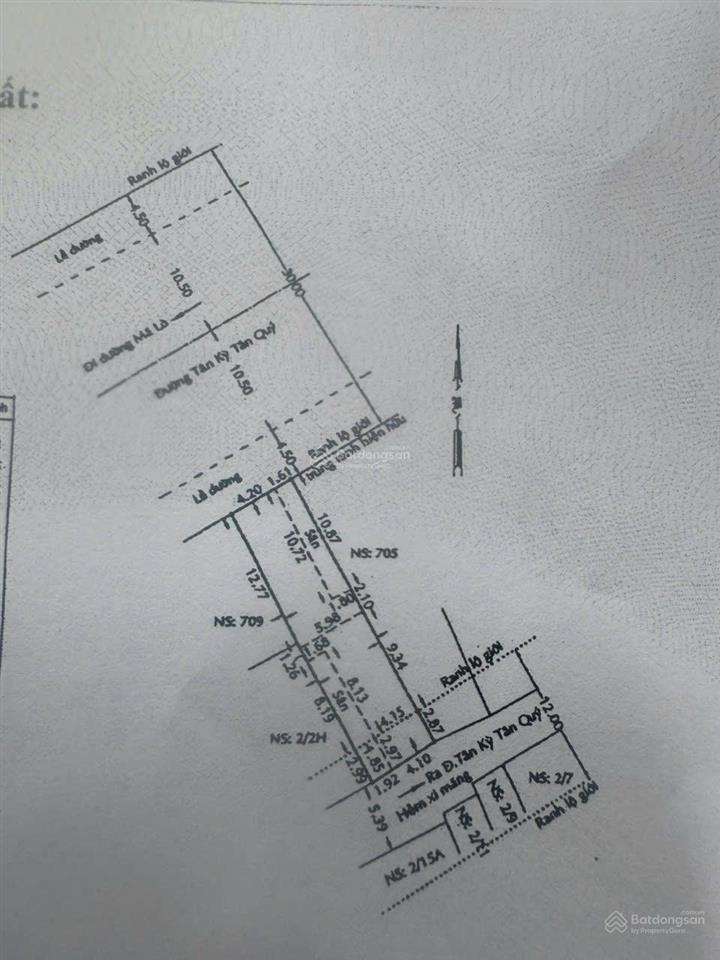 Mt tân kỳ tân quý, 24 tỷ. dt 6x25,5 cn 149,4m2 ( đoạn đã mở đường )