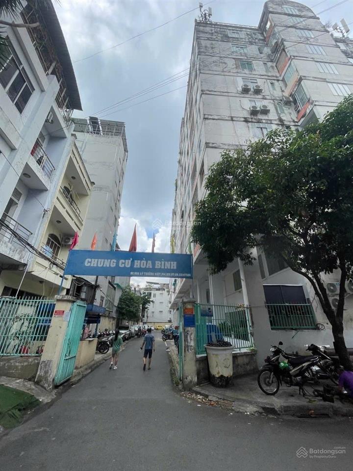 Căn hộ 55m2 2pn chung cư hoà bình p14 q10  sổ hồng riêng  3.1 tỷ