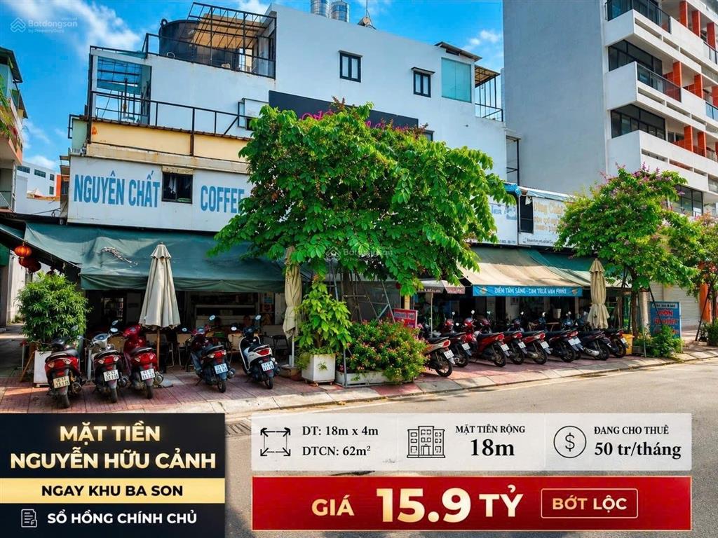 Bán nhà mt 25a nguyễn hữu cảnh, p22, 19x4m, 2 tầng, giá 15.9 tỷ (tl)
