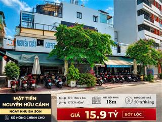 Bán nhà mt 25a nguyễn hữu cảnh, p22, 19x4m, 2 tầng, giá 15.9 tỷ (tl)