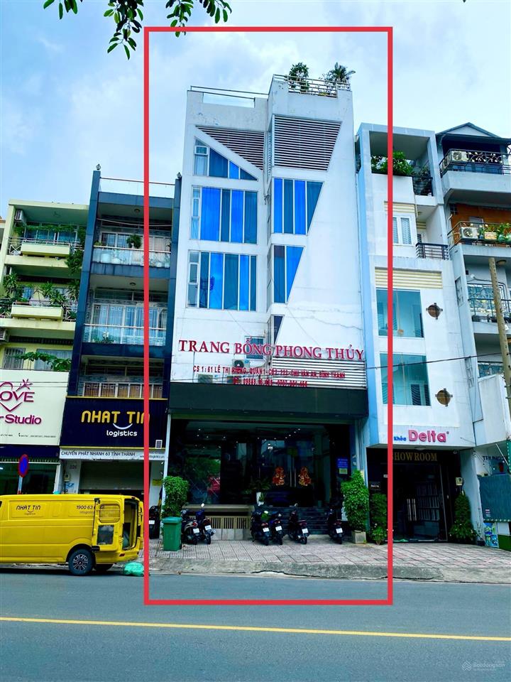Tòa nhà mặt tiền 222224 chu văn an, p26, bình thạnh, dt 8x20m, hầm + 5 tầng, giá bán 49 tỷ (tl)