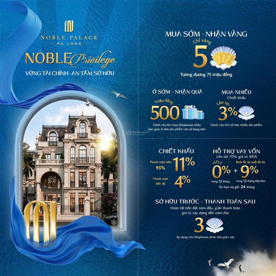Bán đất nền khu đô thị ngành than  dự án noble palace hạ long chỉ 36,7 triệu/m2