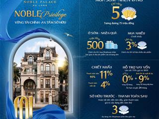 Bán đất nền khu đô thị ngành than  dự án noble palace hạ long chỉ 36,7 triệu/m2