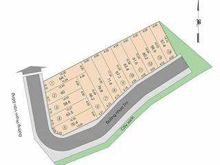 Duy nhất 1 lô! hạ 600tr bán gấp 64m2 đất cách mặt đường phạm văn đồng 30m, đường 8m có vỉa hè