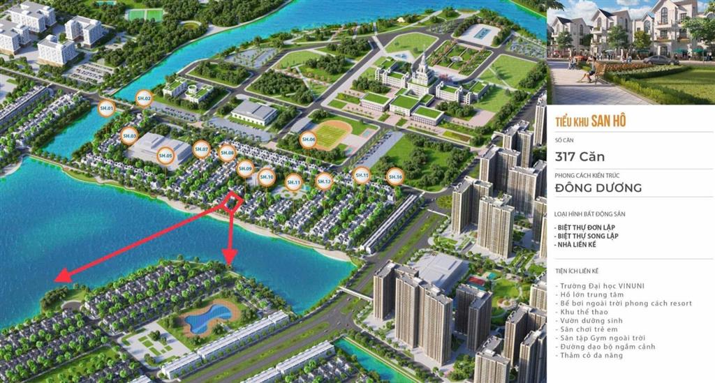 Chính chủ bán biệt thự sát hồ, phân khu san hô 9, hoàn thiện nội thất cao cấp giá 35 tỷ vin gia lâm