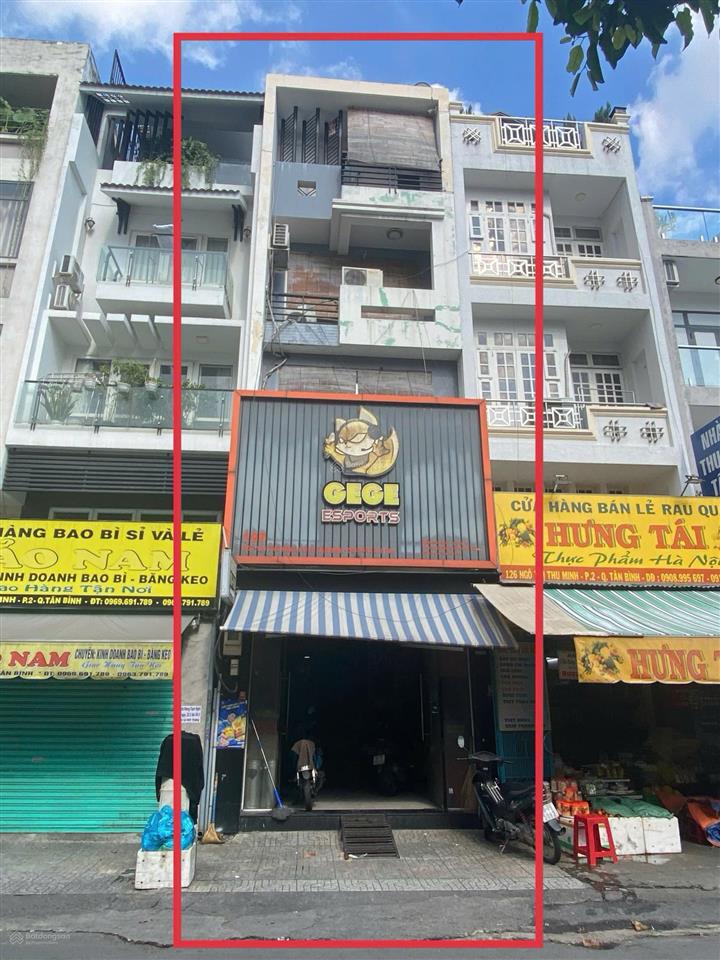 Chính chủ bán gấp nhà mặt tiền ngô thị thu minh , phường 2 tân bình,82m2 4 lầu, chỉ 21,9 tỷ