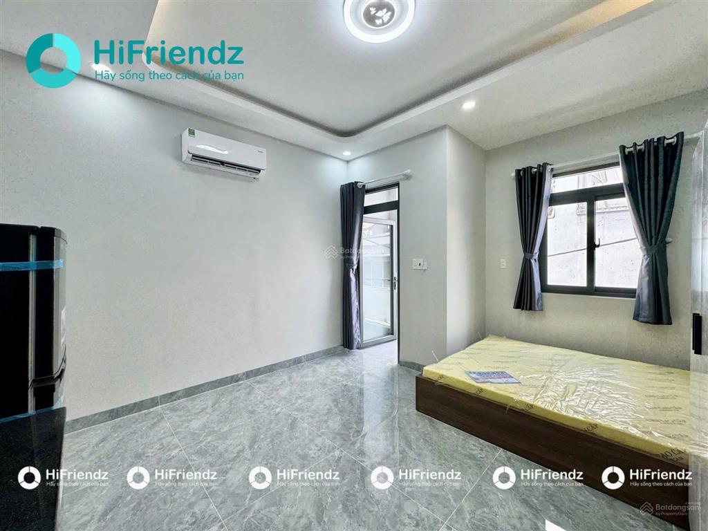 Dự án phòng mới studio ban công 35m2 xách vali vào ở đường 100 bình thới q11  có luôn máy hút mùi