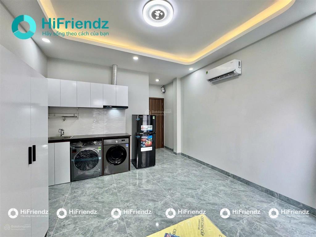Dự án phòng mới studio ban công 35m2 xách vali vào ở đường 100 bình thới q11  có luôn máy hút mùi