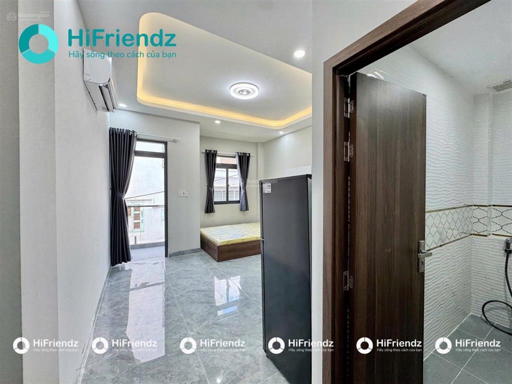Dự án phòng mới studio ban công 35m2 xách vali vào ở đường 100 bình thới q11  có luôn máy hút mùi