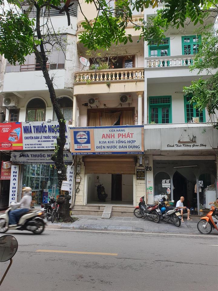 Cho thuê mặt bằng tầng 1 làm cửa hàng, văn phòng, diện tích 44,5 m2, ở mặt phố lê quý đôn, hbt, hn