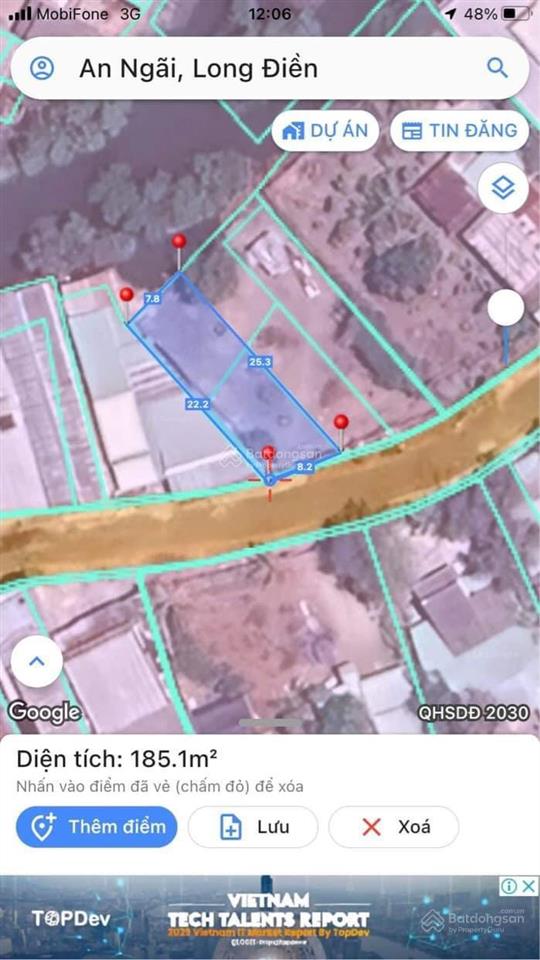 Bán đất 96m2 tại chợ bến an ngãi, giá ưu đãi 1,40 ty