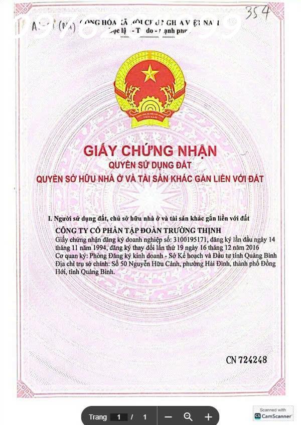 GIA ĐÌNH ĐỊNH CƯ NƯỚC NGOÀI CẮT LỖ 1,8 TỶ - Lô góc đẹp 325m2 Nhật Lệ Riverside Quảng Bình