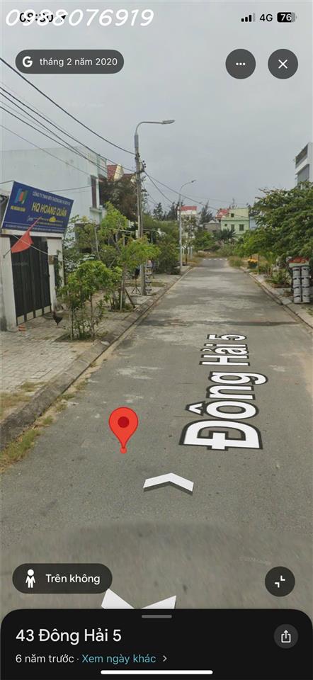 Bán lô đất mặt tiền đường Đông Hải 5 - Hoà Hải- Ngũ Hành Sơn - Đà nẵng