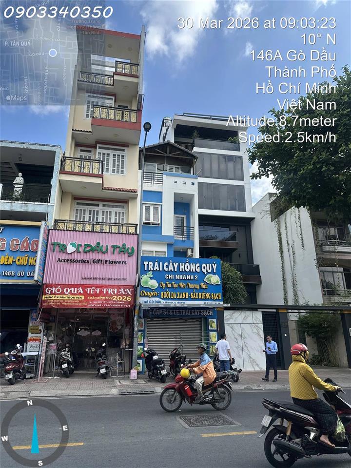 Siêu phẩm nhà mặt phố 146, Gò Dầu, Tân Quý, Tân Phú, TP.HCM, DT 199m2, giá 43,868 tỷ