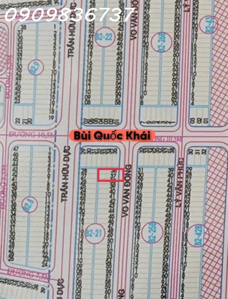 Chính chủ cần bán lô đất siêu đẹp Khu B2.21, Võ Văn Đồng, Ngũ Hành Sơn, DT 98.5 m2