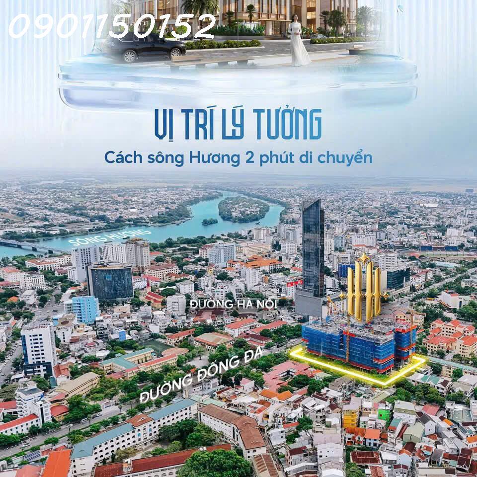 Bán căn hộ cao cấp, view đẹp tại Hue Heritage, 3PN, 2VS, DT 89m2, full nội thất cao cấp