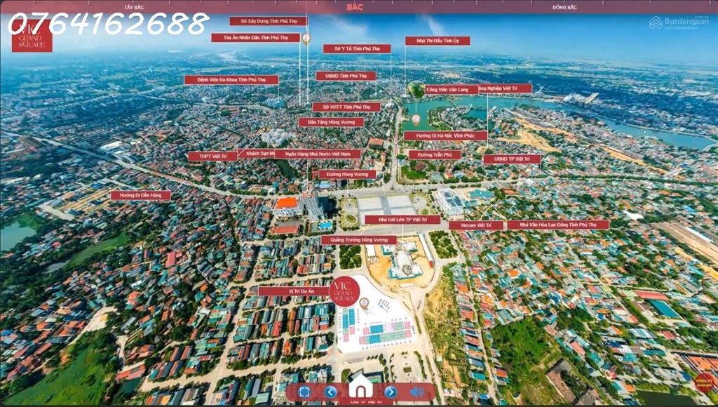 CC cần nhượng căn VIC Grand Square 2PN 2WC, 73m2, 3,2 tỷ, cửa vào Đông Bắc, view sông Hồng