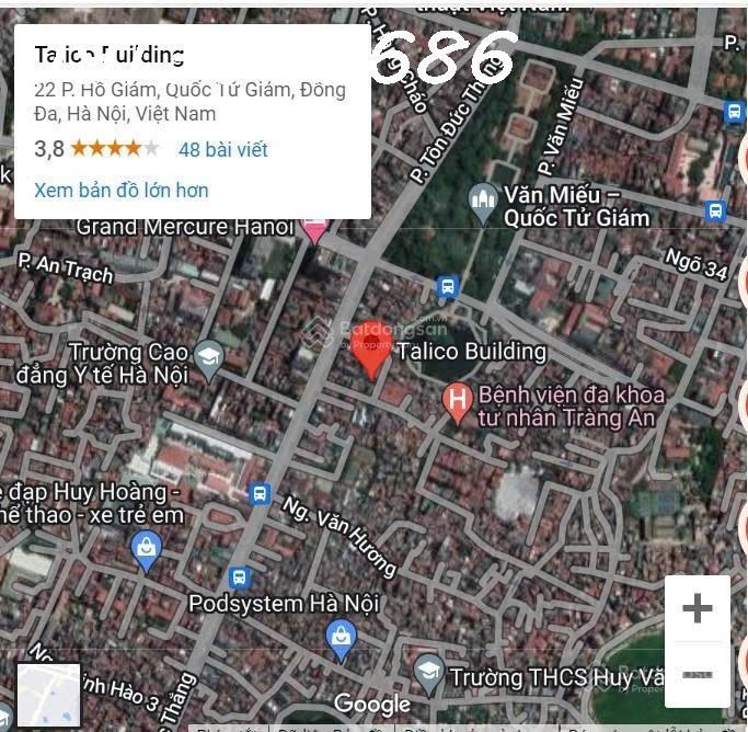 Cho thuê văn phòng 40-70-100 m2 tại Talico Building 22 Phố Hồ Giám, P.Văn Miếu-QTG, Hà Nội
