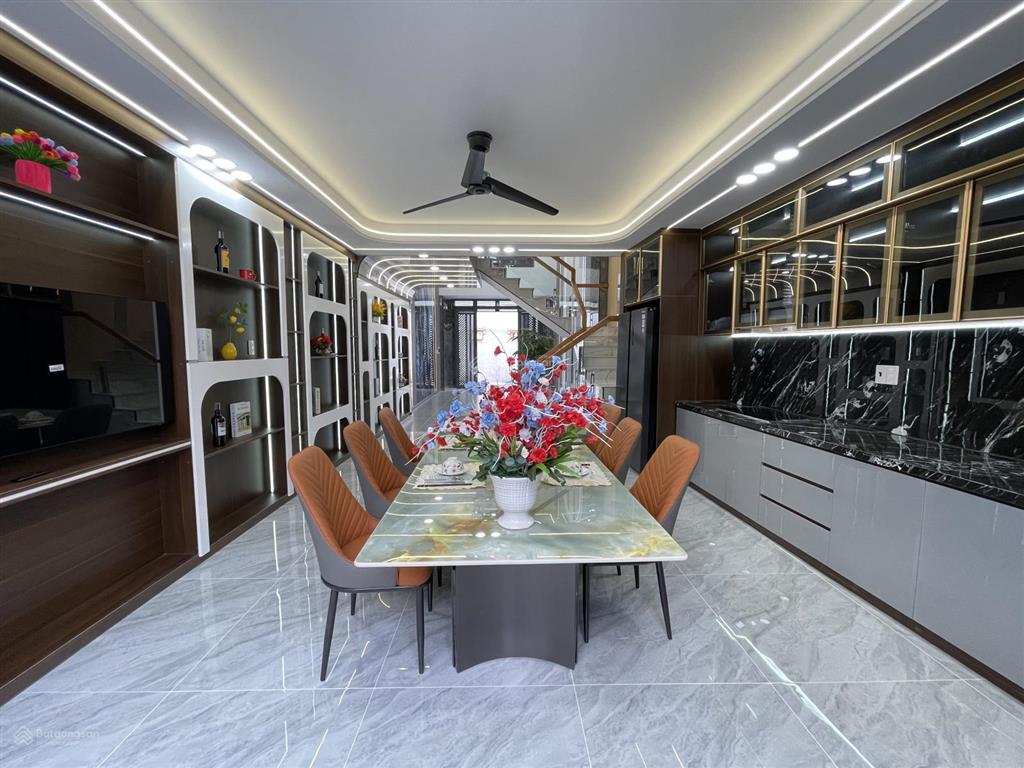 Siêu phẩm nhà phố xây mới 4m2 nở hậu 5m2. cn 82m2. vị trí đẹp. có ô chờ thang máy