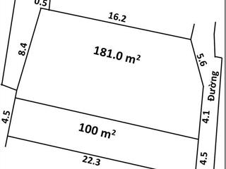 Bán đất hạ giá tại minh châu, giá 2,4 tỷ, diện tích 100m2, mặt tiền 4,5m . đường thông